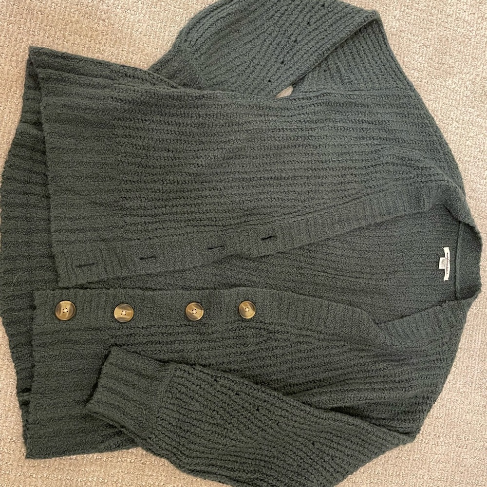 Green cardigan